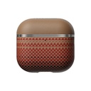 Apple Airpods 4 Uyumlu Kılıf Aramid Fiber Pitaka Tactile Woven Sunset-Moonrise Serisi Sunset Kapak