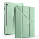 Samsung Galaxy Tab S10 Uyumlu Lite Kılıf Zore Tri Folding Kalem Bölmeli Standlı Kılıf