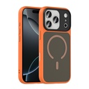 Apple iPhone 17 Pro Max Kılıf Mat Arka Yüzey Wireless Şarj Özellikli Zore Flet M-safe Kapak