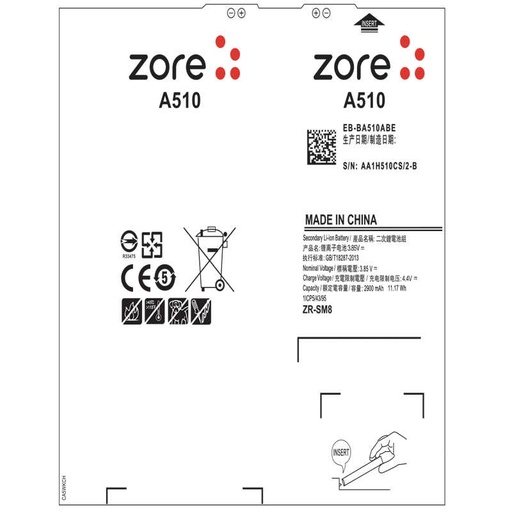 [RN-T7219] Galaxy A5 2016 Zore Quality Batarya