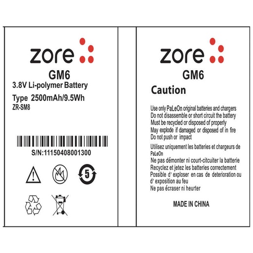 [RN-T7262] General Mobile 6 Zore Quality Batarya