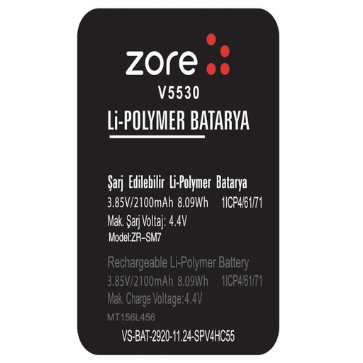 [RN-T7270] Vestel Venüs 5530 Zore Quality Batarya
