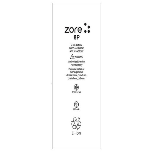 [RN-T7288] Apple iPhone 8 Plus Uyumlu Zore Tam Orjinal Batarya