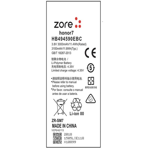 [RN-T7290] Huawei Honor 7 Uyumlu Zore Tam Orjinal Batarya