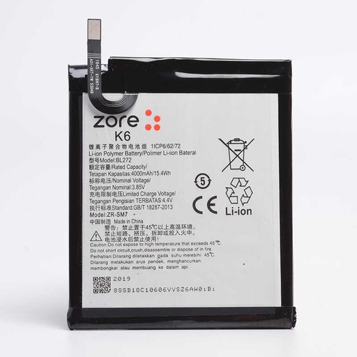 [RN-T8720] Lenovo K6 Uyumlu Zore Tam Orjinal Batarya
