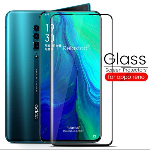 [RN-TA26044] Oppo Reno 10X Zoom Uyumlu Zore Kenarları Kırılmaya Dayanıklı Cam Ekran Koruyucu
