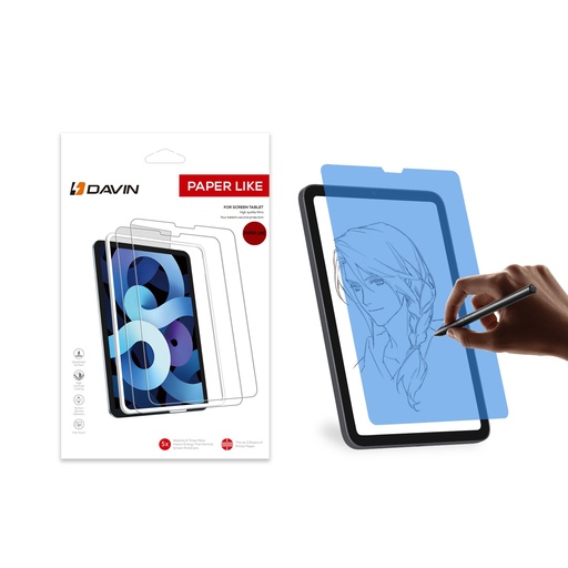 [RN-TA96605] Apple iPad Mini 2021 (6.Nesil) Uyumlu Kağıt Hisli Mat ​​​​​​​​​​​​​​​Davin Paper Like Ekran Koruyucu