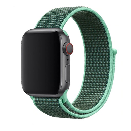 Apple Watch 42mm Uyumlu Kordon Hasır Örgü Cırt Cırtlı Terletmeyen Zore KRD-03 Kumaş Kayış