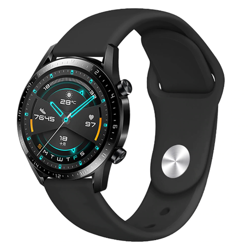 Huawei GT2 46mm 22mm Uyumlu Kordon Klasik Yumuşak Geçmeli Spor KRD-11 Kayış