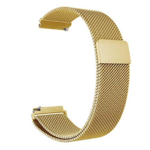 Samsung Galaxy Watch 46mm (22mm) Uyumlu Kordon Hasır Metal Mıknatıslı Zore KRD-12 Kayış